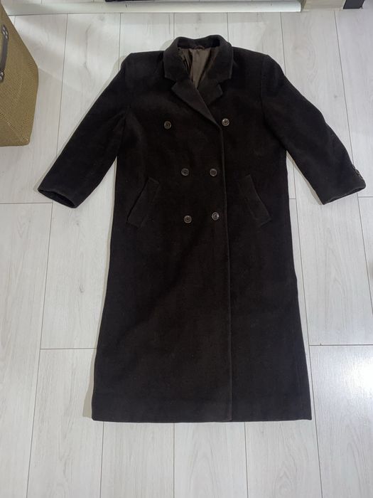 Palton lung  din lana marimea XL , 48 pe eticheta
