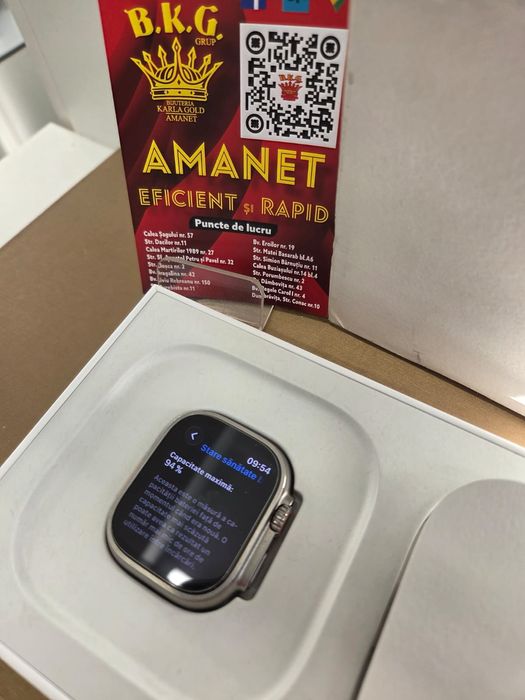 Apple Watch Ultra 49mm Amanet BKG
