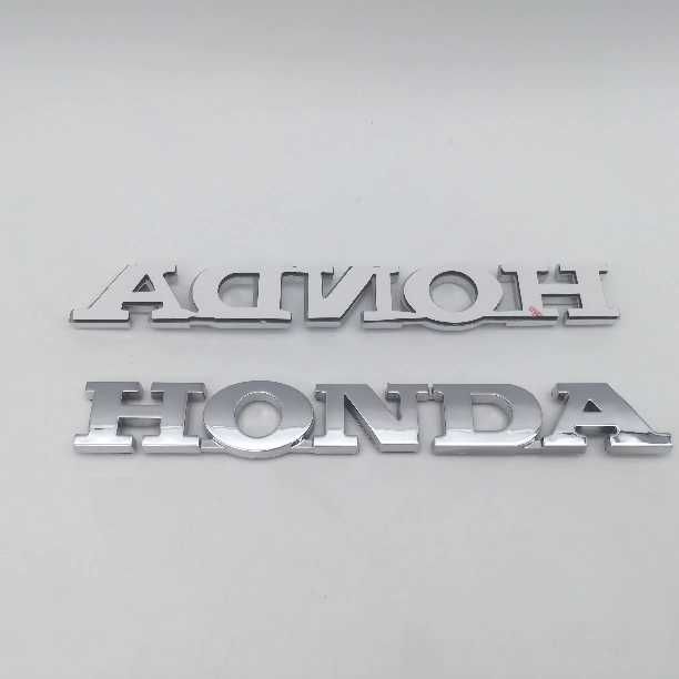 3D Емблема/Надпис Хонда/Honda Черна/Хром