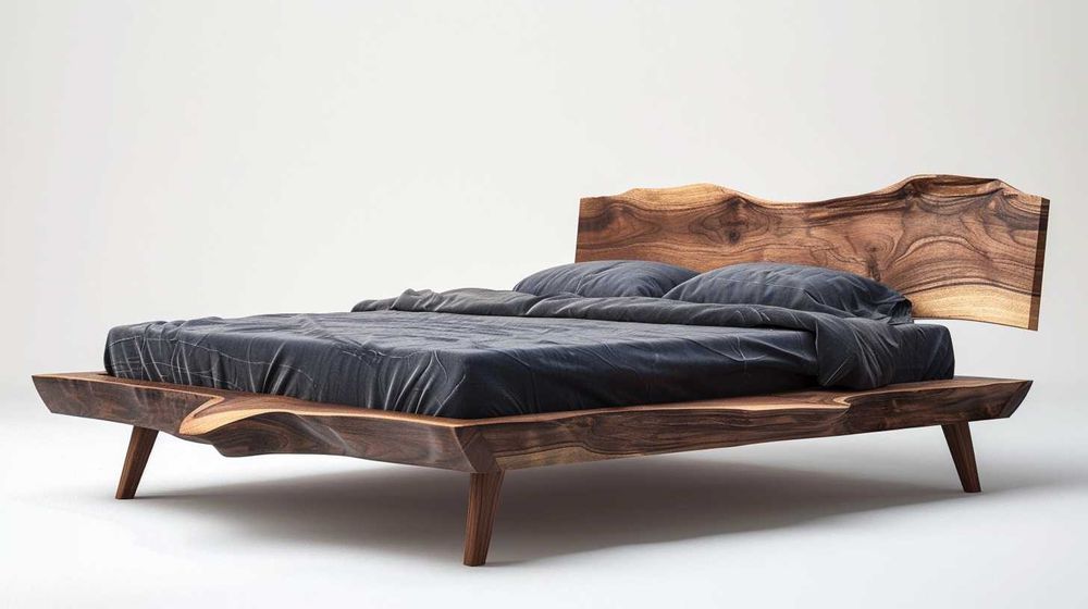 Дизайнерска спалня от масивна дървесина по поръчка