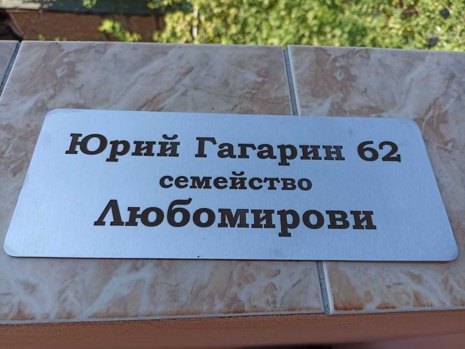 Табели за врати и пощи