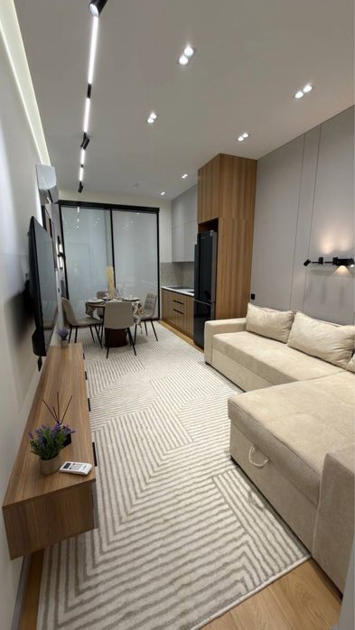 Самарканд Дарвоза Новостройка 1в2/7/12 32кв.м евро ремонт с мебелью