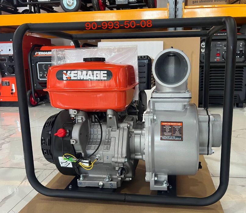 100 лик мотопомпа насос KEMAGE motopompa suv nasos benzinli