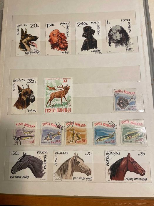 Vand clasor cu timbre vechi romanesti.