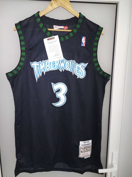 Maieu de basket NBA Mitchell & Ness cu Timberwolves, #3 Marbury (XL)