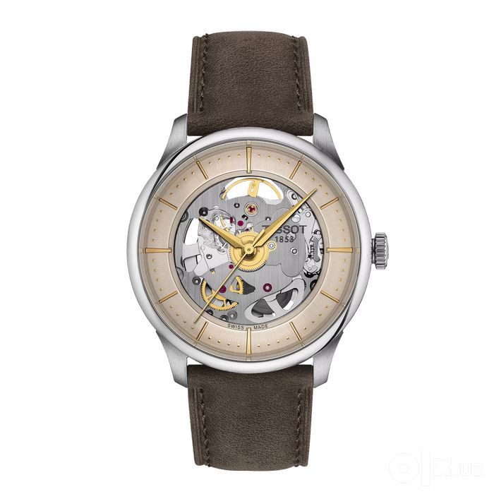 Tissot Chemin Des Tourelles Skeleton 39mm Gold