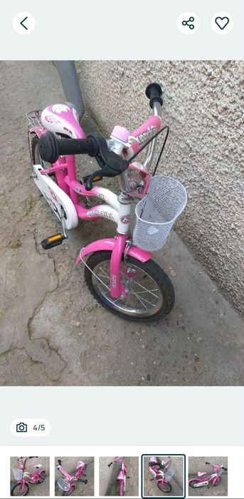 Bicicleta copii folosita foarte putin e in stare f buna