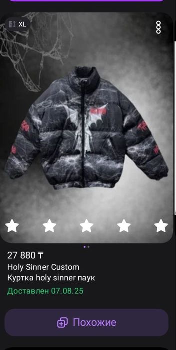 куртка/пуховик Holy Sinner Custom