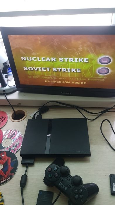 Playstation 2 с оригинальными дисками