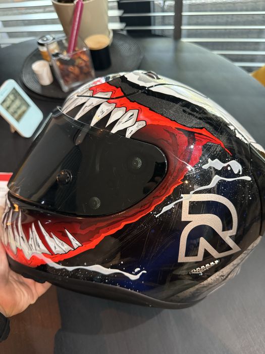 Casca moto HJC RPHA 11 Marvel Venom, marimea M 57-58 cm + 2 viziere