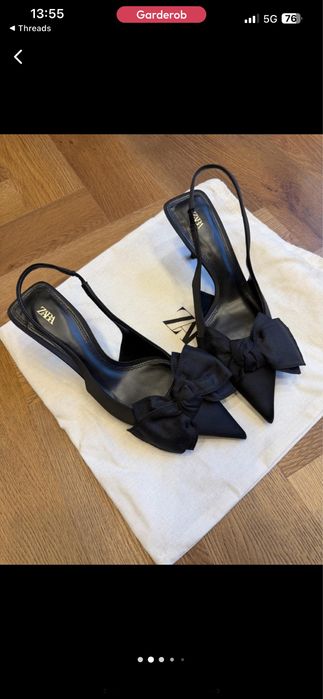 Лодочки Zara оригинал новые бархатные