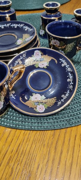 Set cafea portelan aur