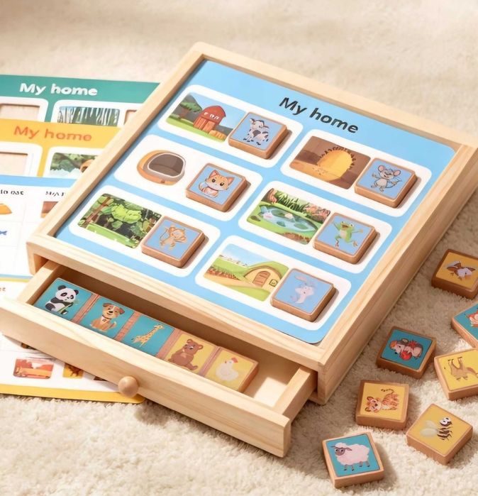 Montessori дървена образователна игра