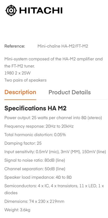 Mini sistem Hitachi