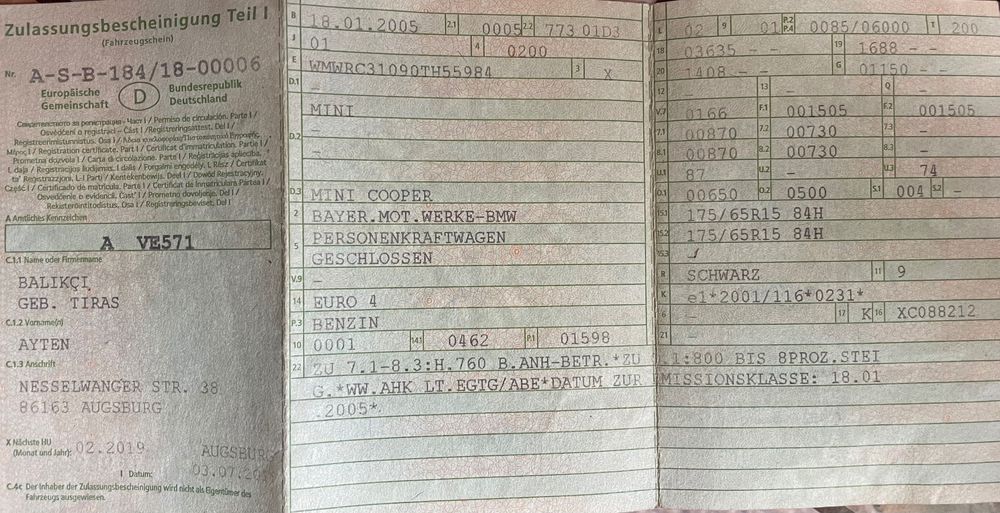 Mini Cooper 1.6 Benzina