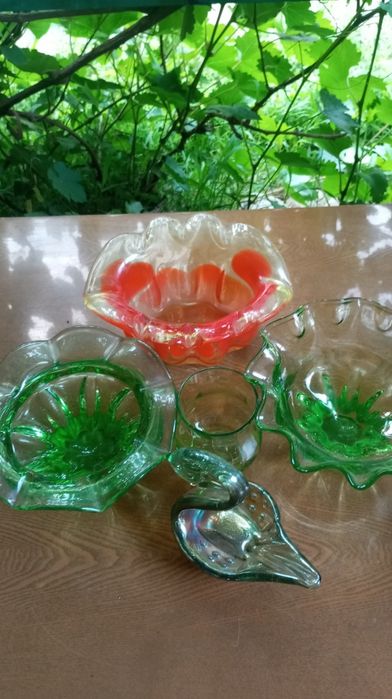 Вазы стеклянные советские