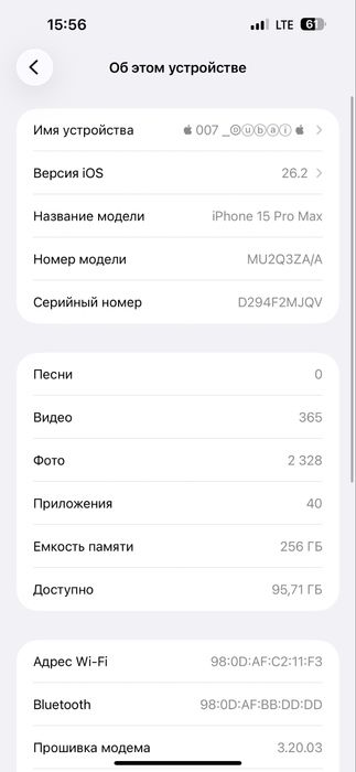Iphone 15 Pro max ZA/A 256gb