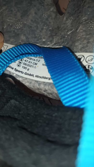 Alpina детска каска за колело за момче Алпина синя каска за дете 47 - 51 см