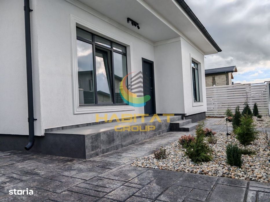 Casă modernă pe parter, construcție nouă 2025 – 4 camere, curte propri