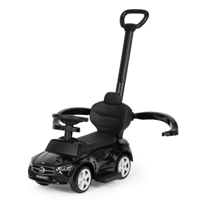 Детска кола Mercedes C CLASS, Multistore, с предпазна бариера, черна, 3 в 1
