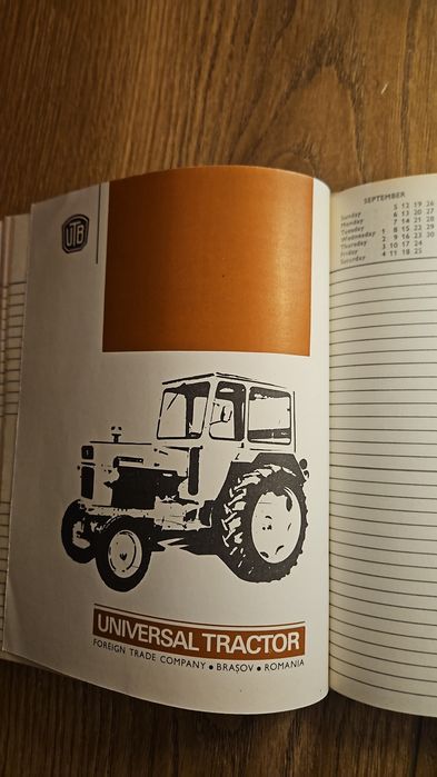 Agenda 1982 Uzina Tractorul Brașov Unicat