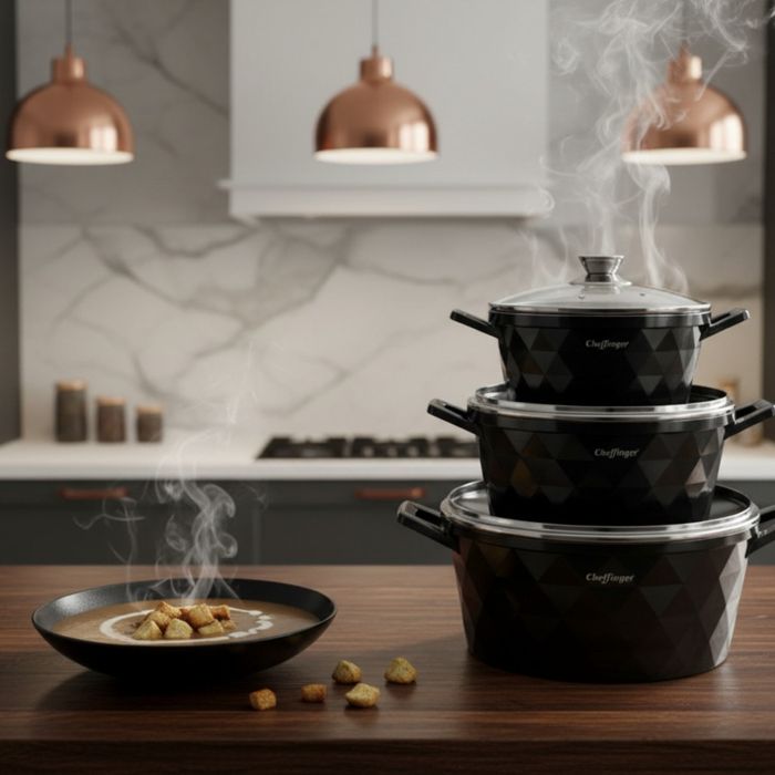 Висококачествен комплект касероли Cheffinger