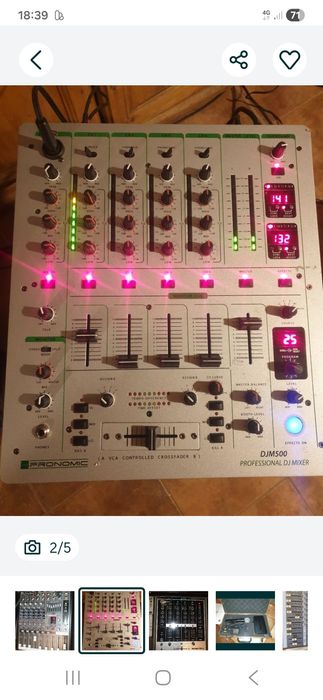 Mixer Sirus dxp20/Roland sp404/Numark m6usb/Mackie profx8/Pronomic Djm