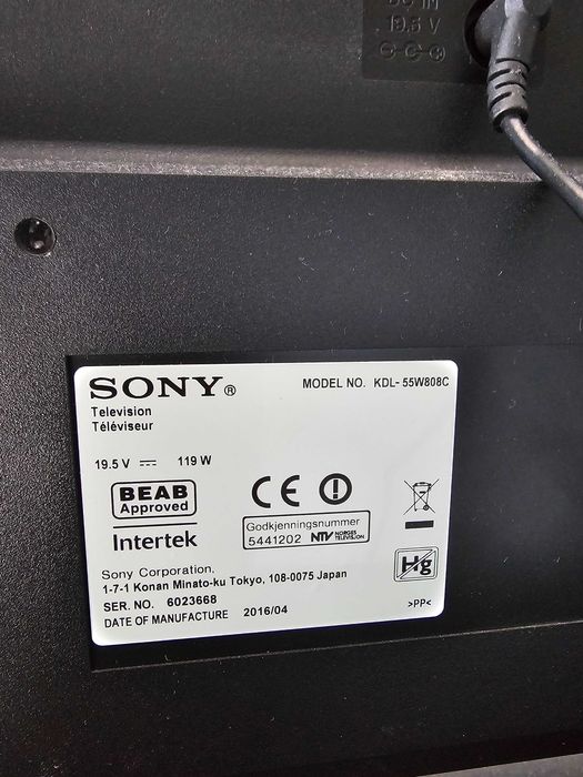 Televizor Smart TV Sony Bravia 55" (139 cm) Full HD Android TV - KDL-55W808C