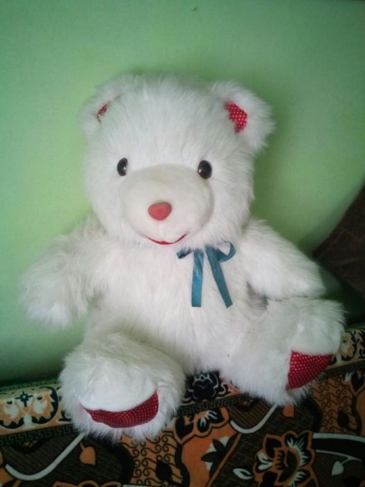 Urs alb cu rosu
