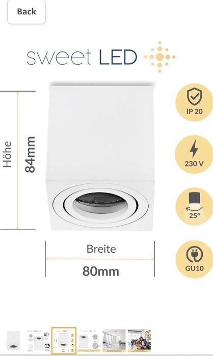 Осветително тяло куб - 13 бр налични