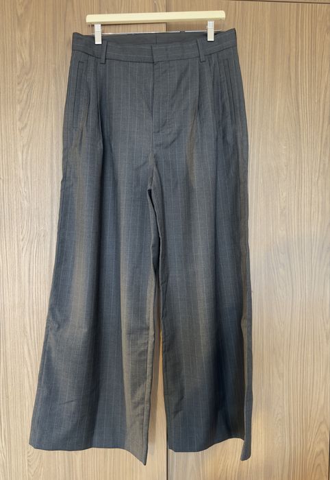 COS Pantaloni din lână merino wide-leg