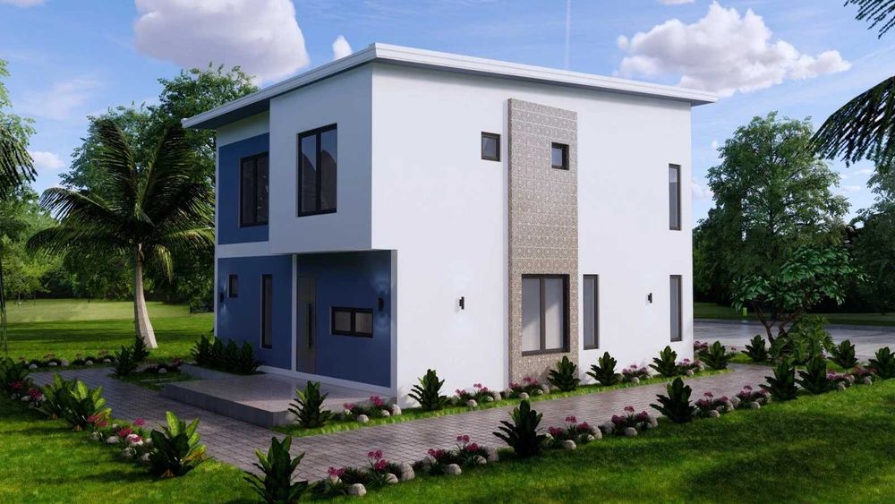 НА ИЗПЛАЩАНЕ - Двуетажна сглобяема къща с 3 спални, 160 кв. м