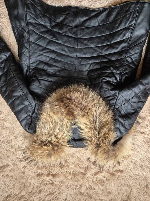 Дамско яке естествена кожа