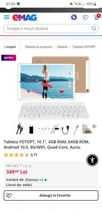 Tabletă nou noută