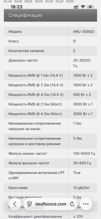 Продам автомобильный усилитель