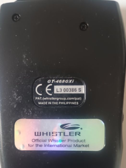 Радар детектор  whistler Gt -468 GXI