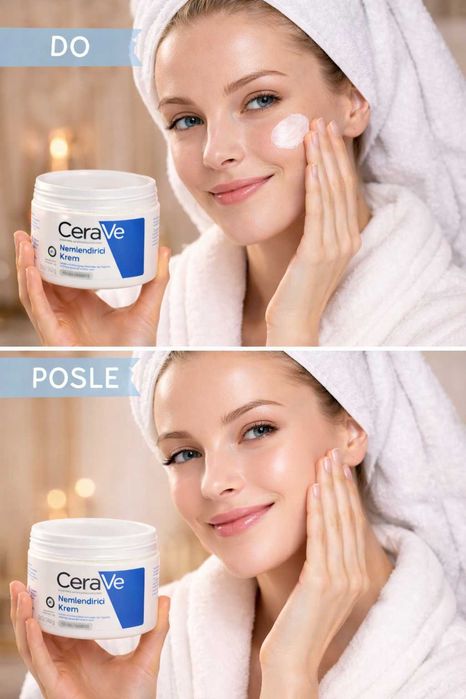 CeraVe Nemlendirici Krem 340g, Intensiv namlantiradi, Butun oila uchun