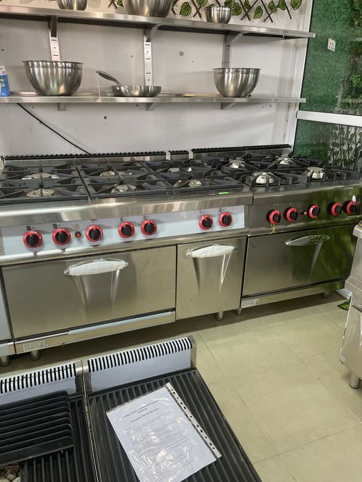 Готварска Печка на газ с фурна 4 и 6 котлона Чисто Нова