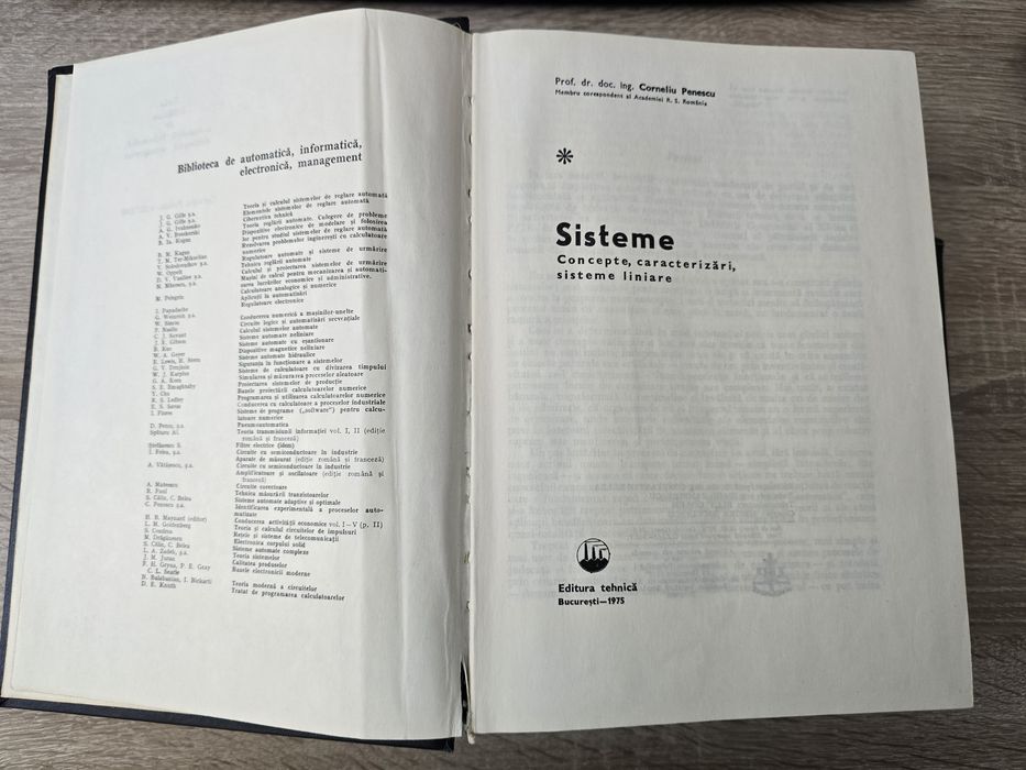 Carte Sisteme. Concepte, caracterizari, sisteme liniare - C. Penescu