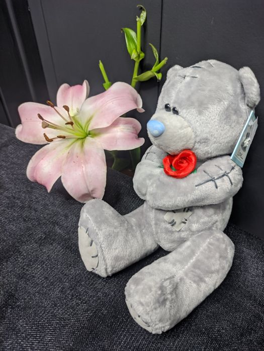 Мишка Тедди с розочкой