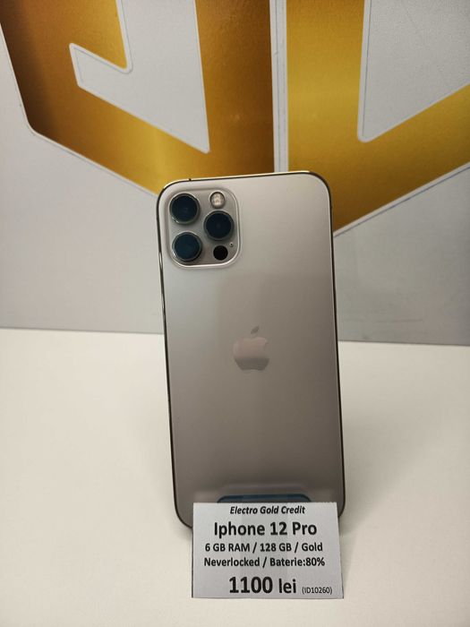 Iphone 12 Pro 128GB Gold/Neverlocked/Baterie:80% ID10260