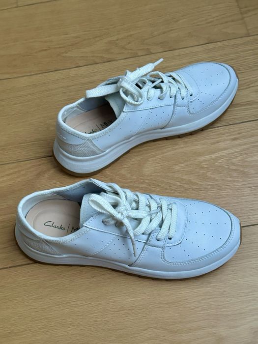 Sneakers Clarks, 38, noi, de dama, piele naturala