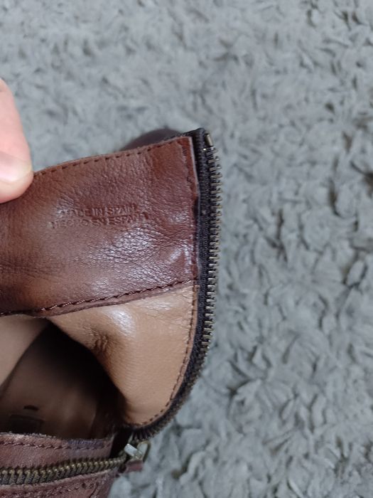 Ghete de piele naturală Massimo Dutti