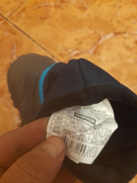 Cizme din dechatlon băieței