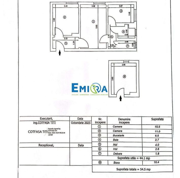 Apartament de vanzare ultracentral Bacau, etaj 1, pozitie premium