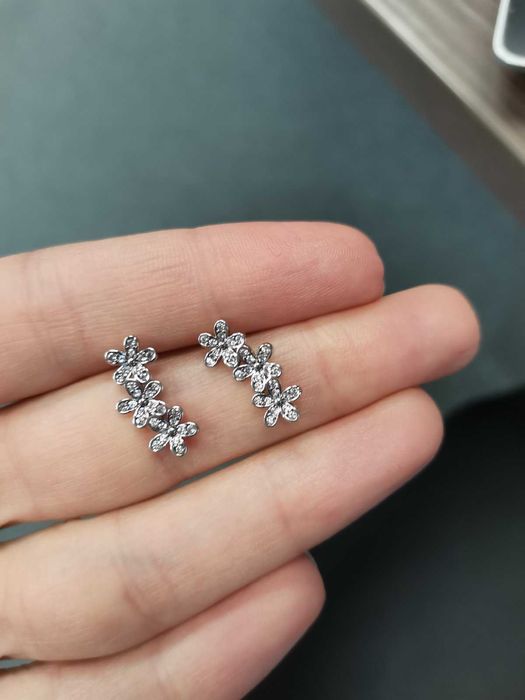 Pandora сребро обеци нови