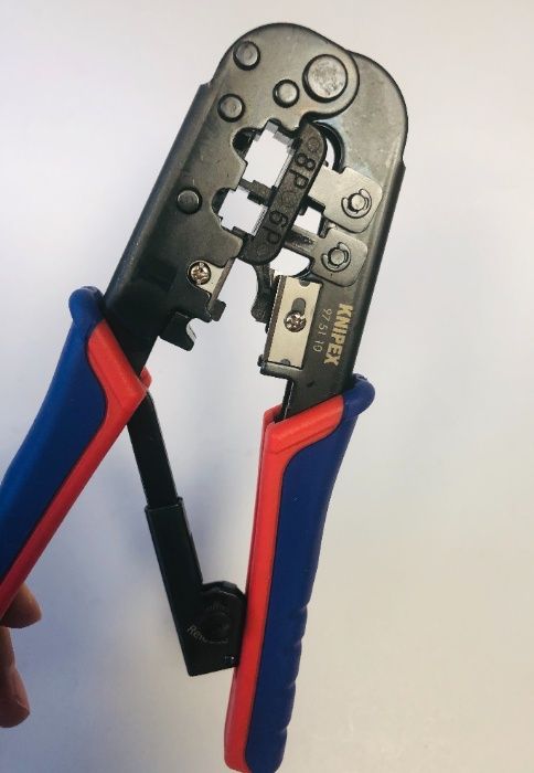 KNIPEX клещи за кримпване на интернет кабели KN 975110 SB, Германия