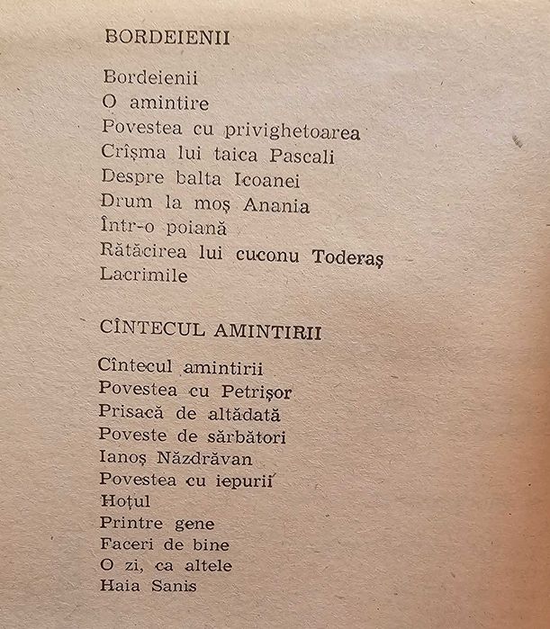 Mihail SADOVEANU -POVESTIRI (2 volume)