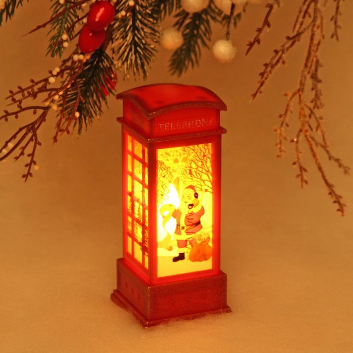 (Sf-38) Волшебный рождественский фонарь-ночник с Санта-Клаусом