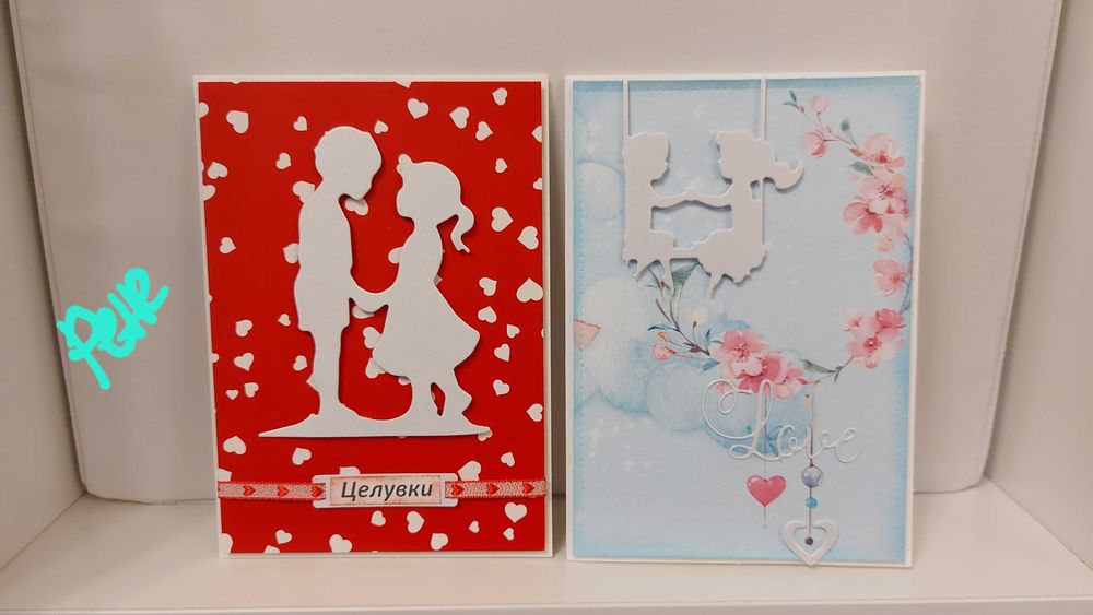Ръчно изработени картички за Свети Валентин